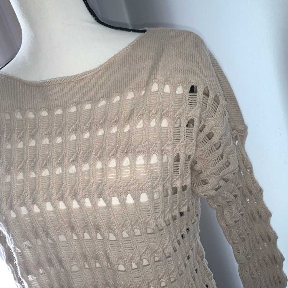 DIANE VON FURSTENBERG HOLE SWEATER SIZE M L - Picture 2 of 12